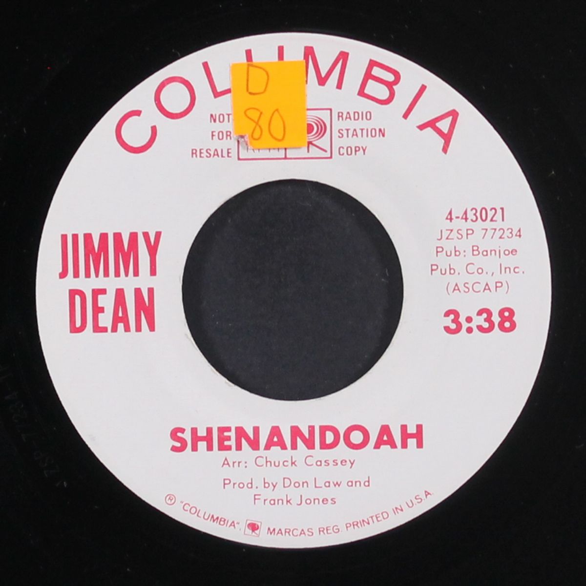 shenandoah by JIMMY DEAN