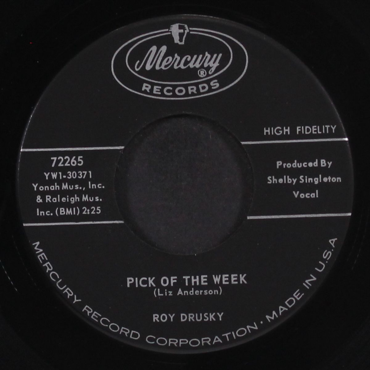pick of the week / yesterday by ROY DRUSKY