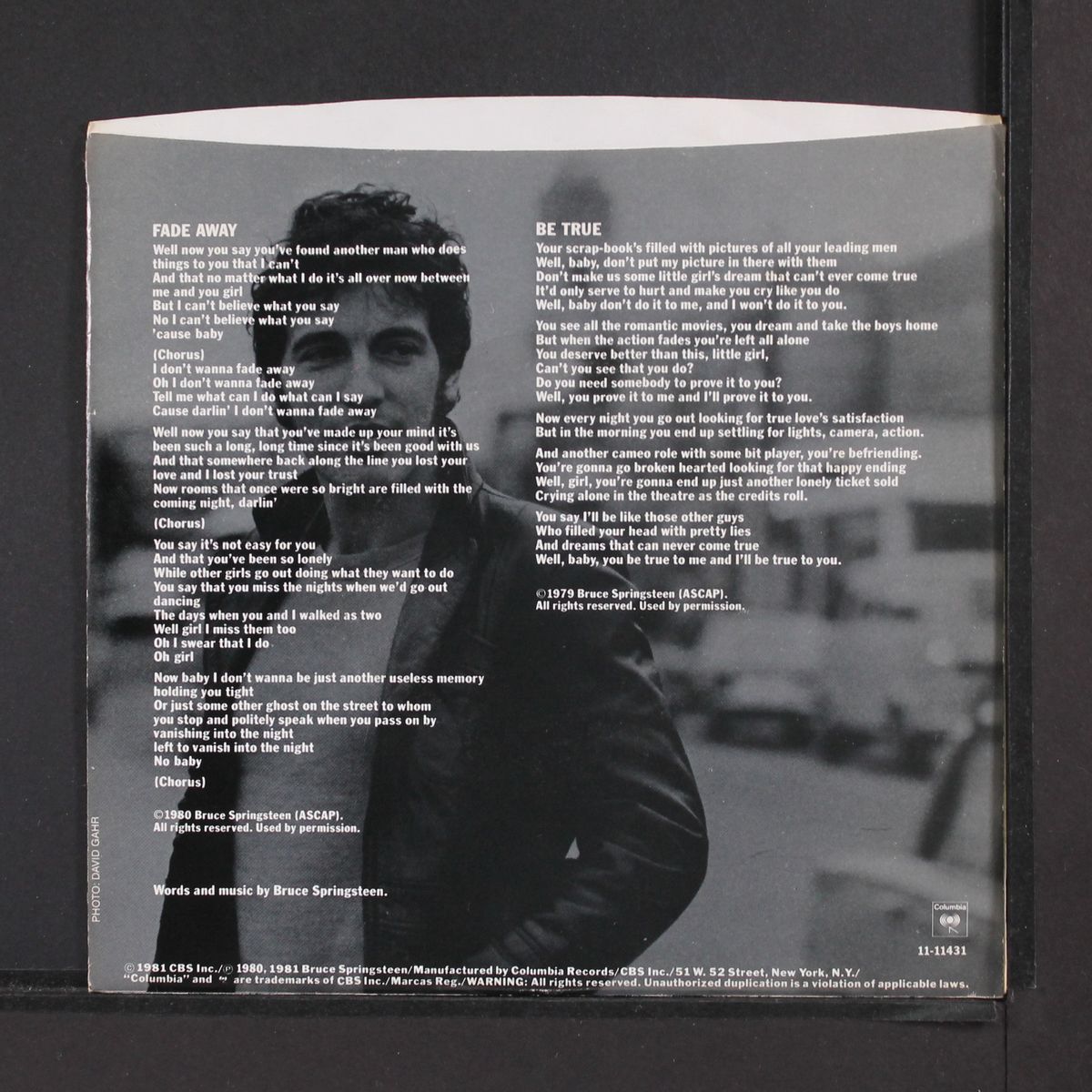 fade away / be true by BRUCE SPRINGSTEEN