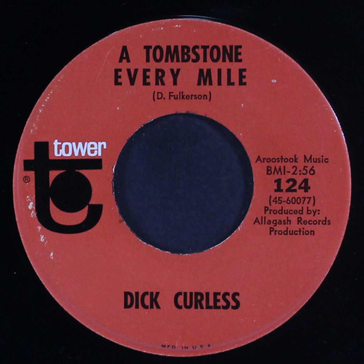 a tombstone every mile by DICK CURLESS