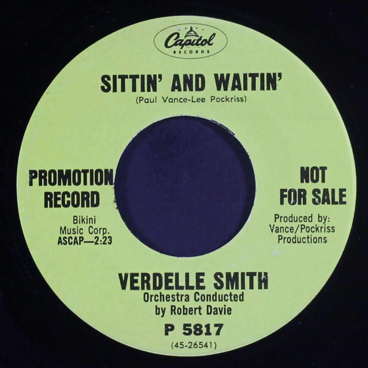carnaby's gone away / sittin' and waitin' by VERDELLE SMITH