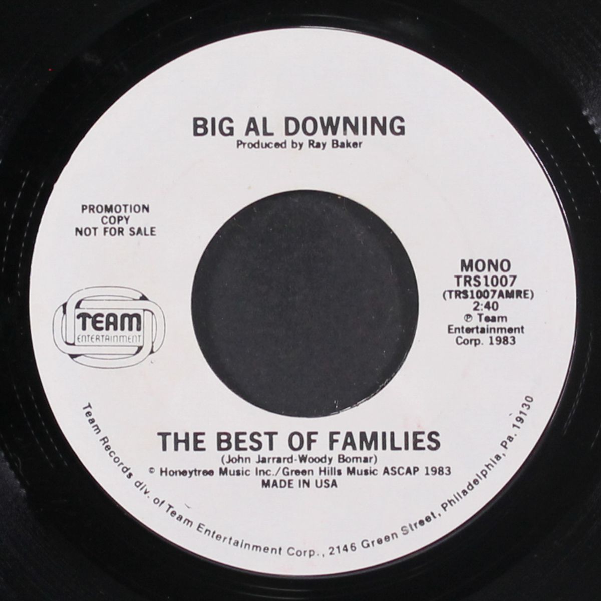 the best of families / mono by AL DOWNING
