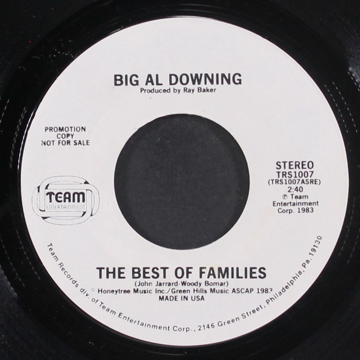 the best of families / mono by AL DOWNING