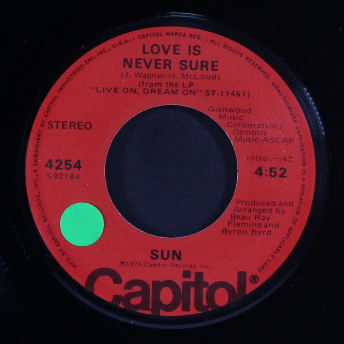 wanna make love / love is never sure by SUN