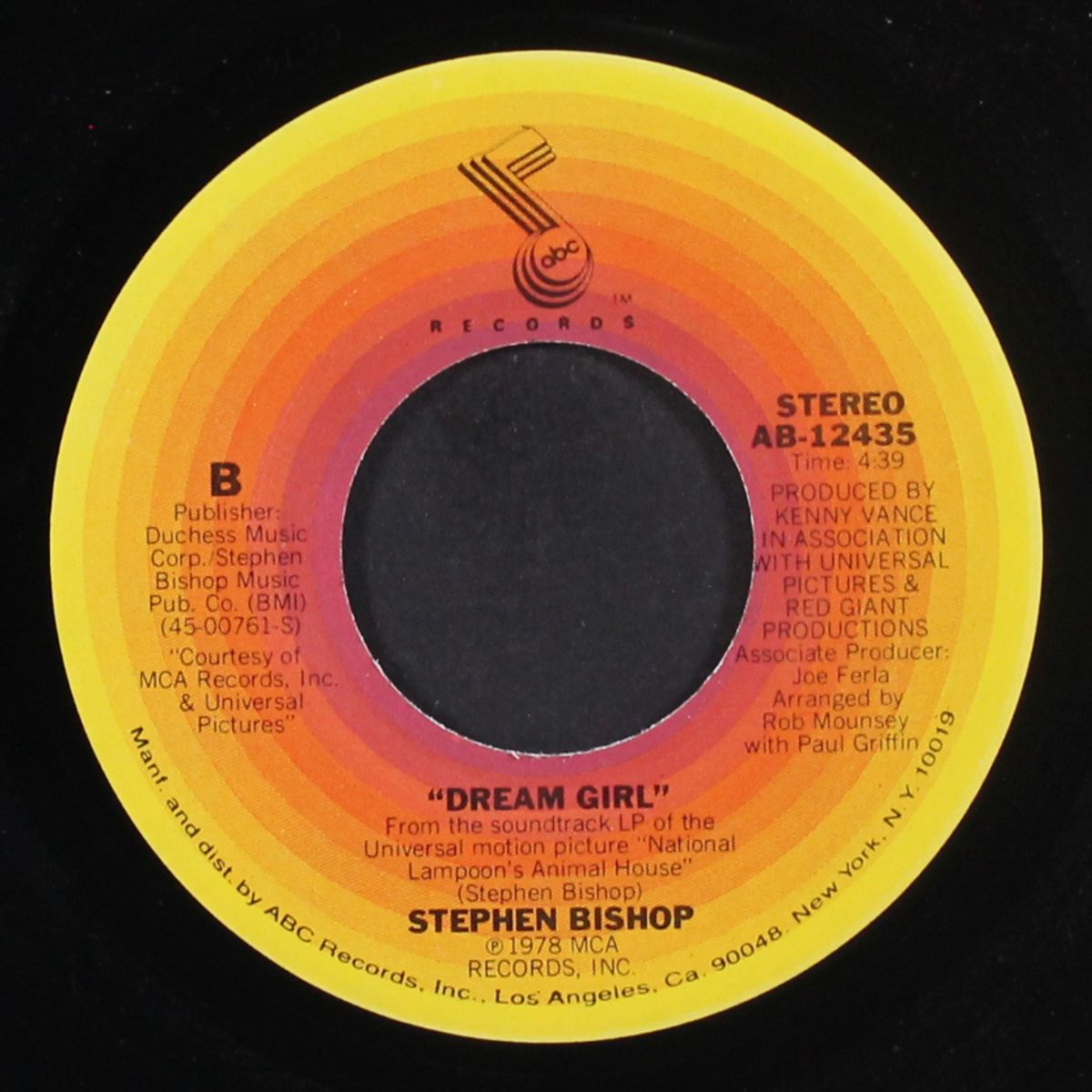 animal house / dream girl by STEPHEN BISHOP