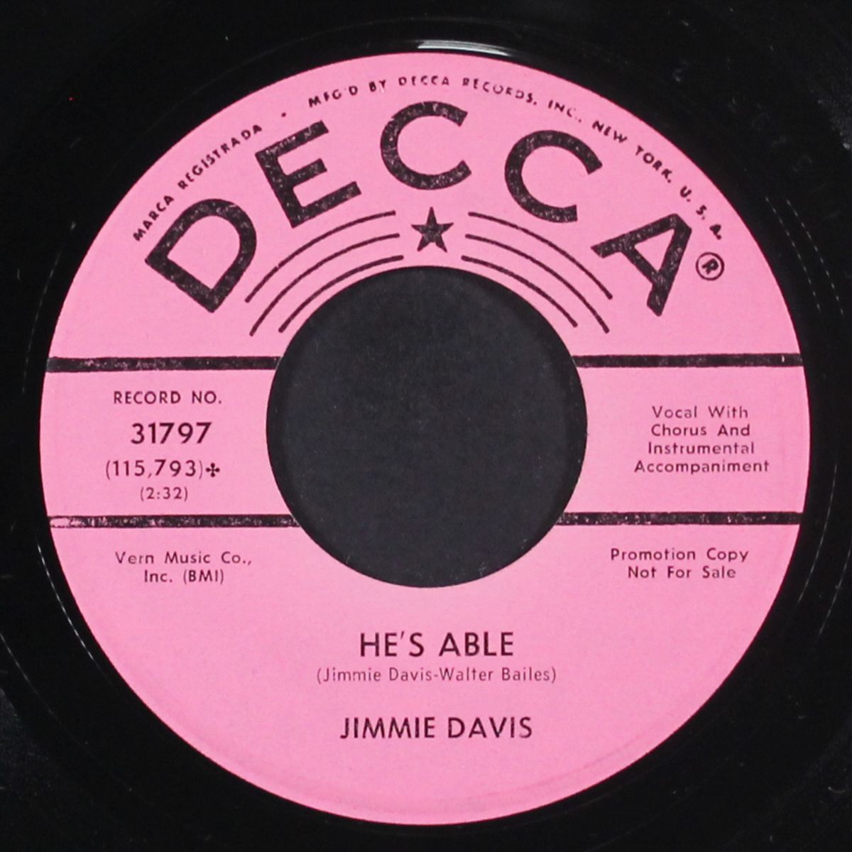 safety in his arms by JIMMIE DAVIS