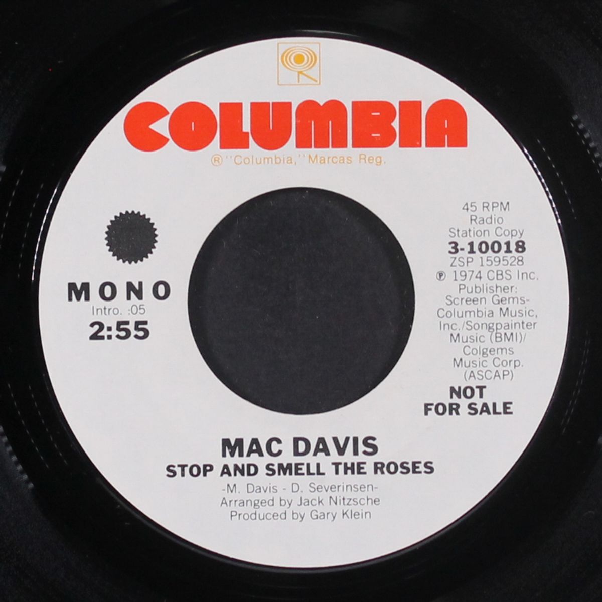 stop & smell the roses / mono by MAC DAVIS