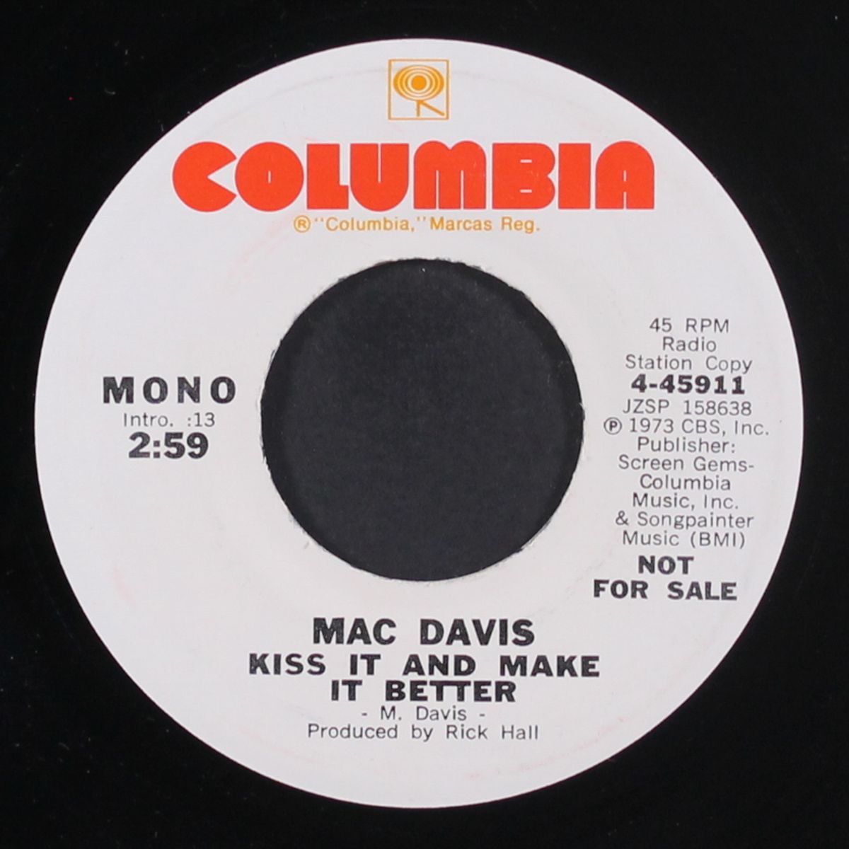 kiss it & make it better by MAC DAVIS