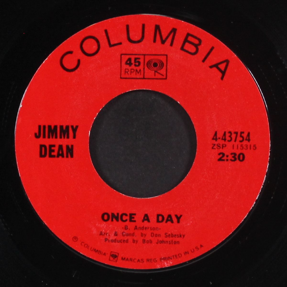 once a day / let's pretend by JIMMY DEAN