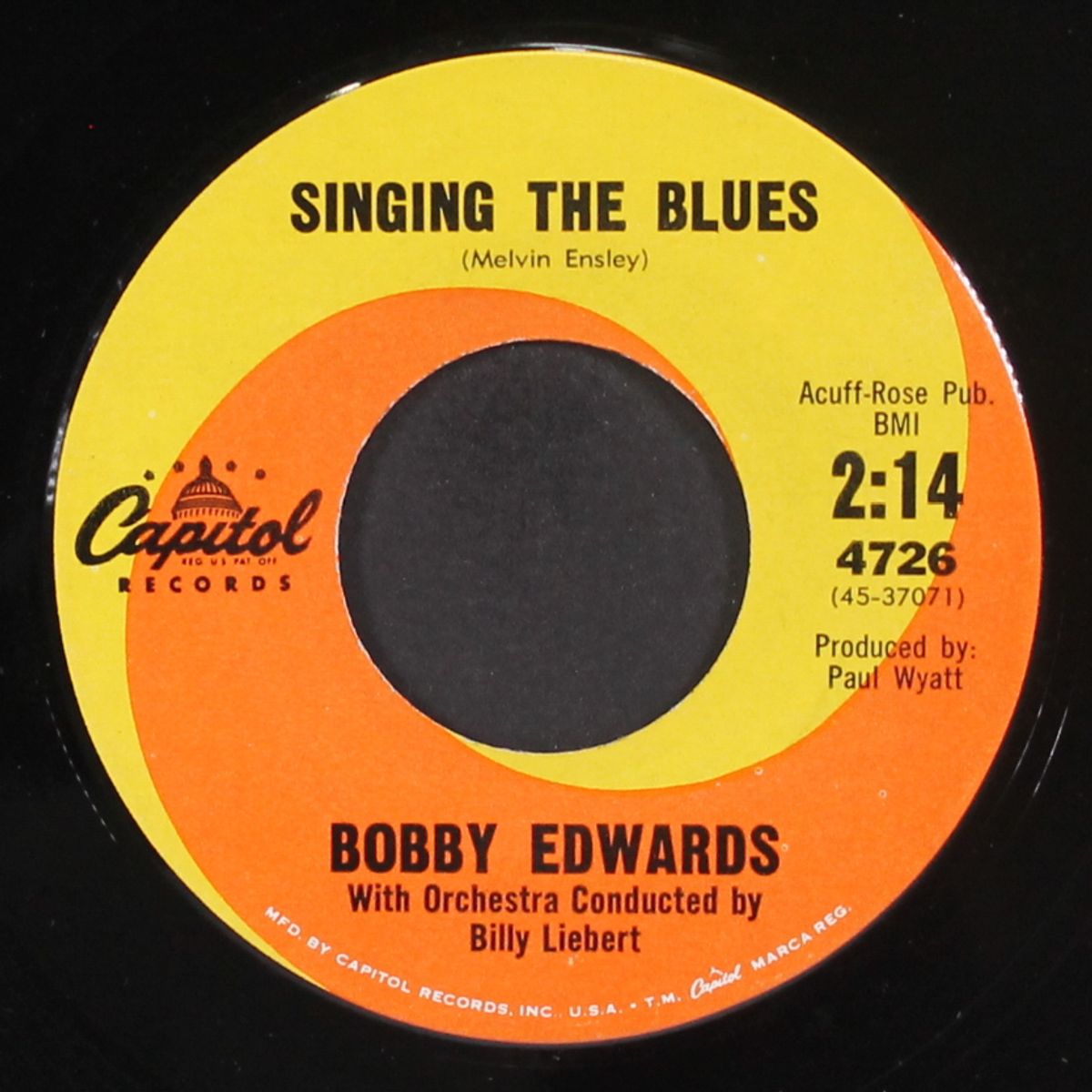 what'll i do without you / singing the blues by BOBBY EDWARDS