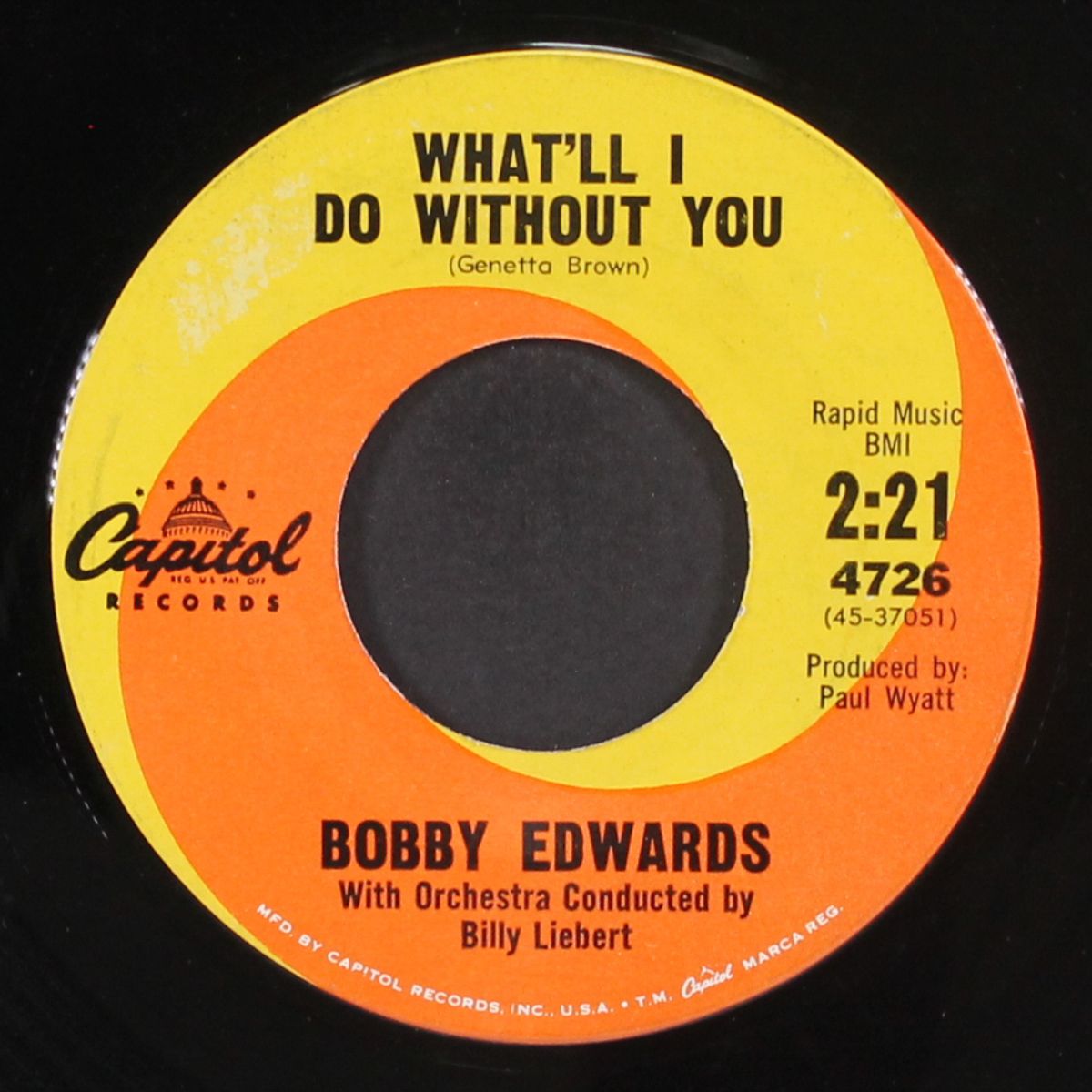 what'll i do without you / singing the blues by BOBBY EDWARDS