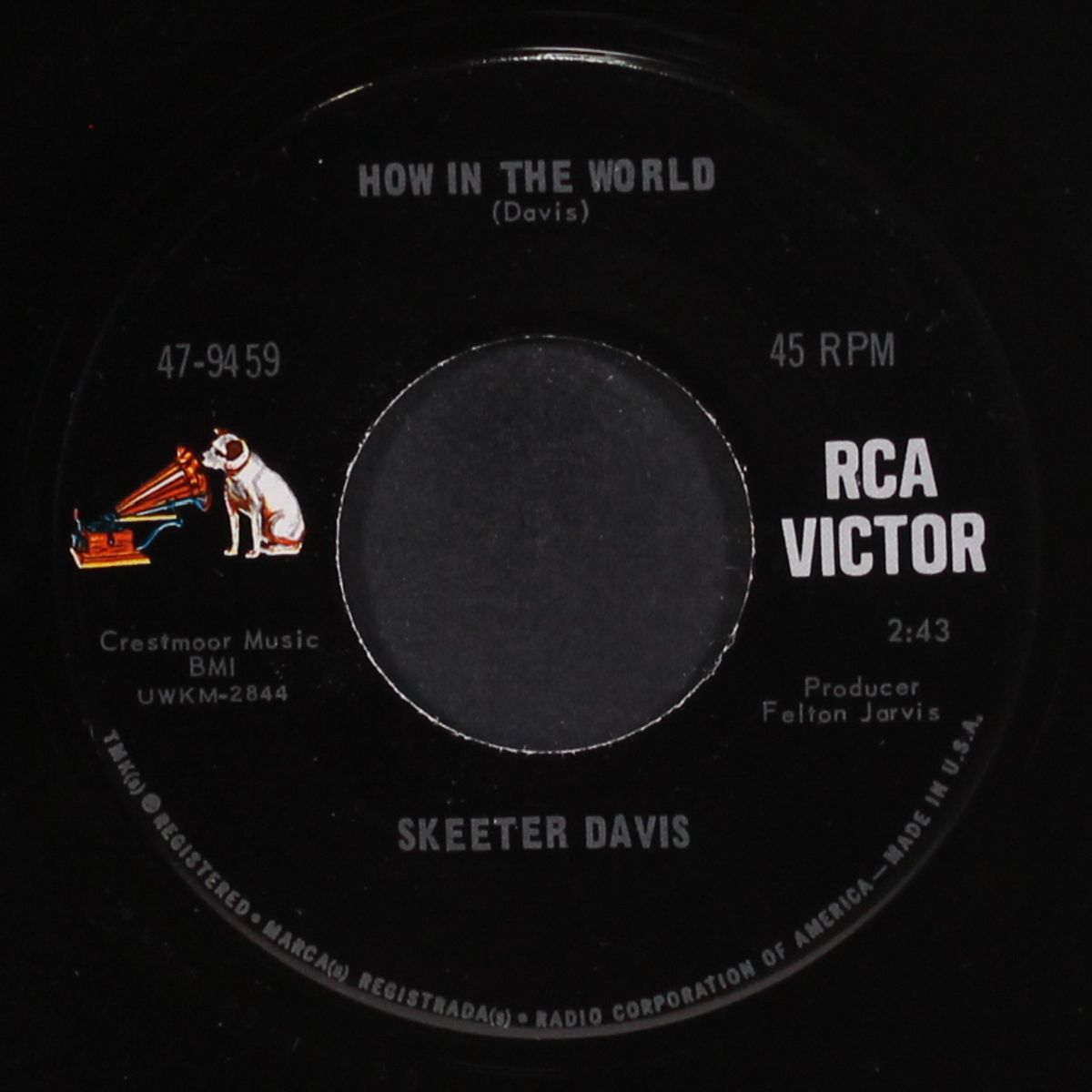 instinct for survival / how in the world by SKEETER DAVIS
