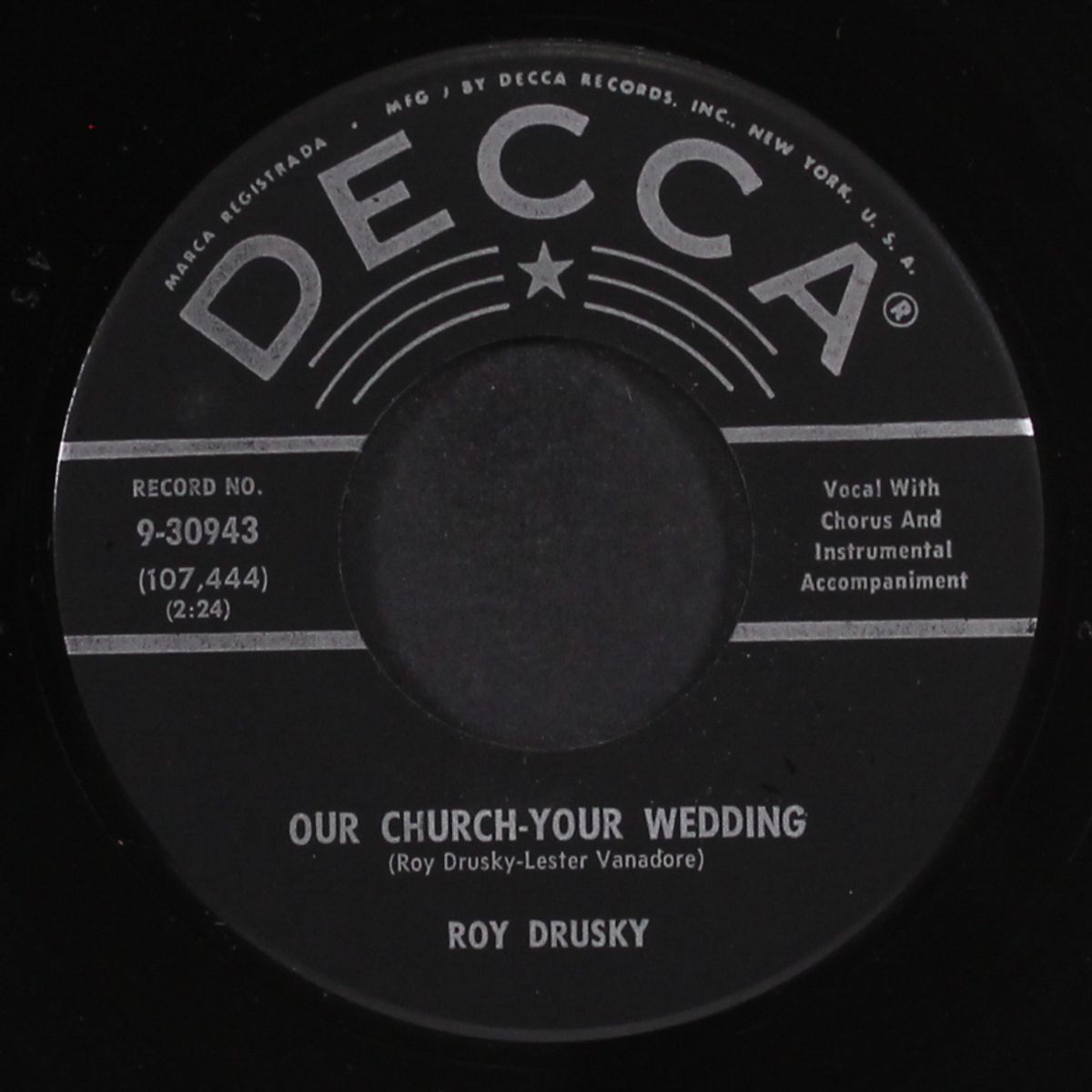 our church, your wedding by ROY DRUSKY