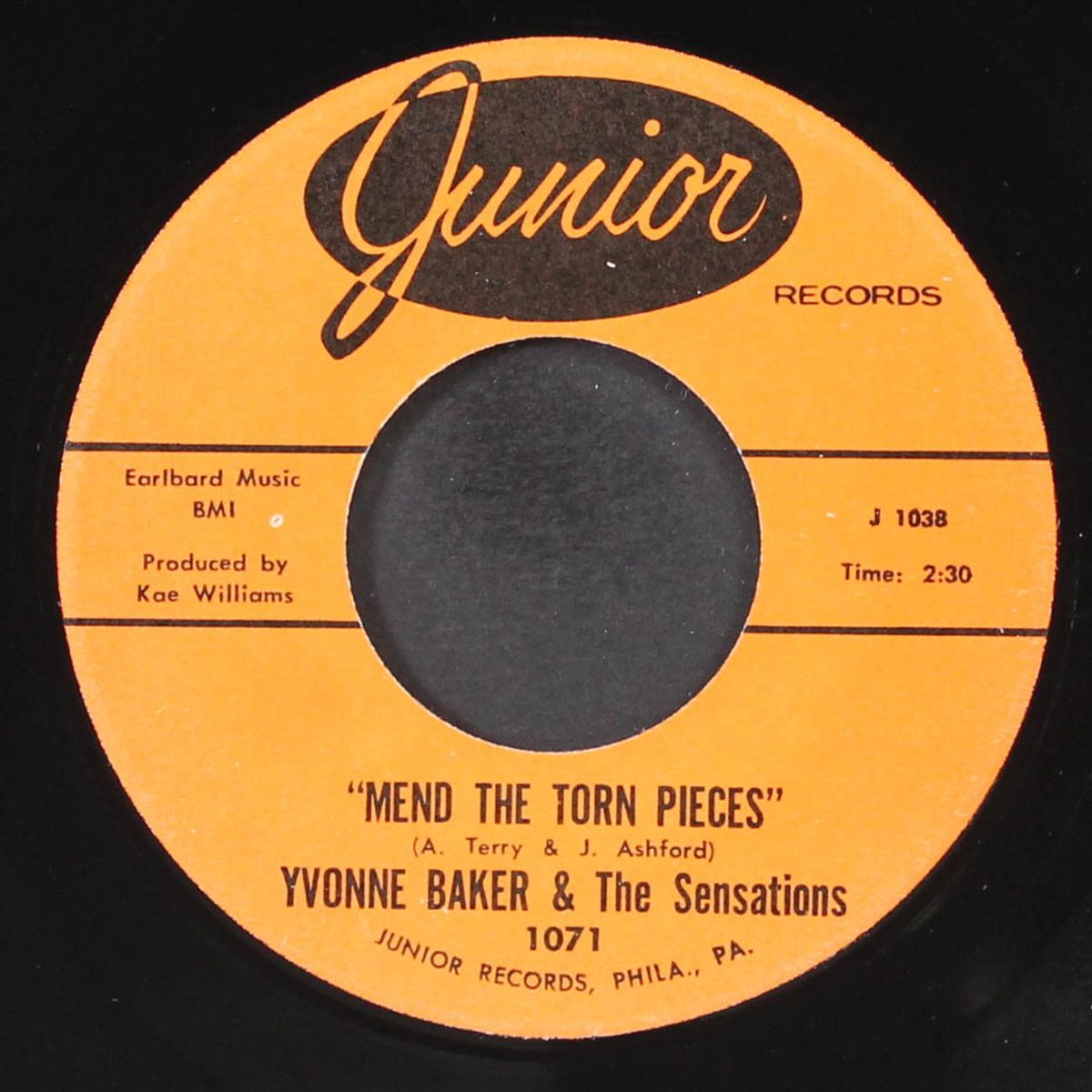 i can't change / mend the torn pieces by YVONNE BAKER & SENSATIONS