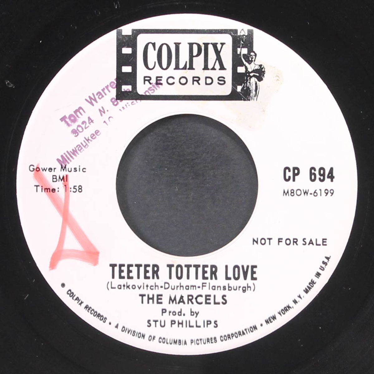 one last kiss / teeter totter love by MARCELS