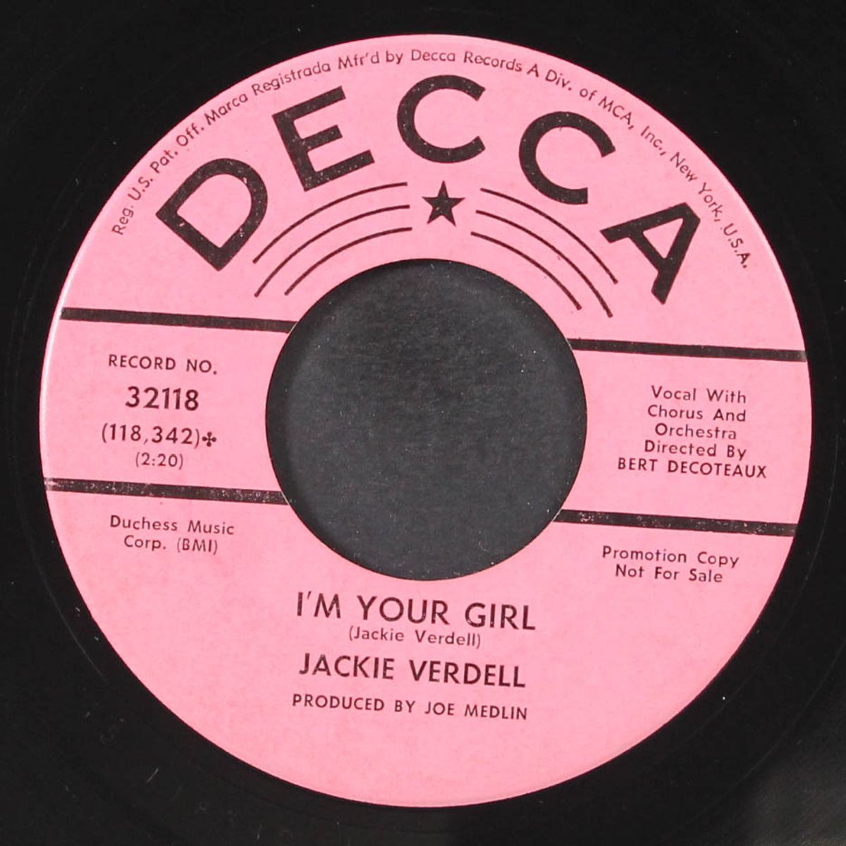 are you ready for this / i'm your girl by JACKIE VERDELL