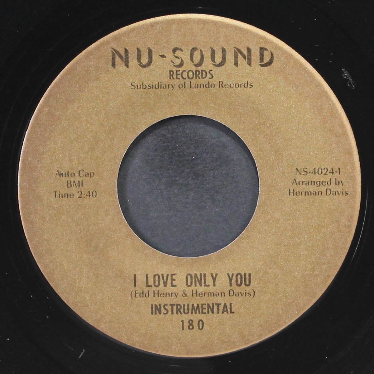 i love only you / instrumental by EDD HENRY