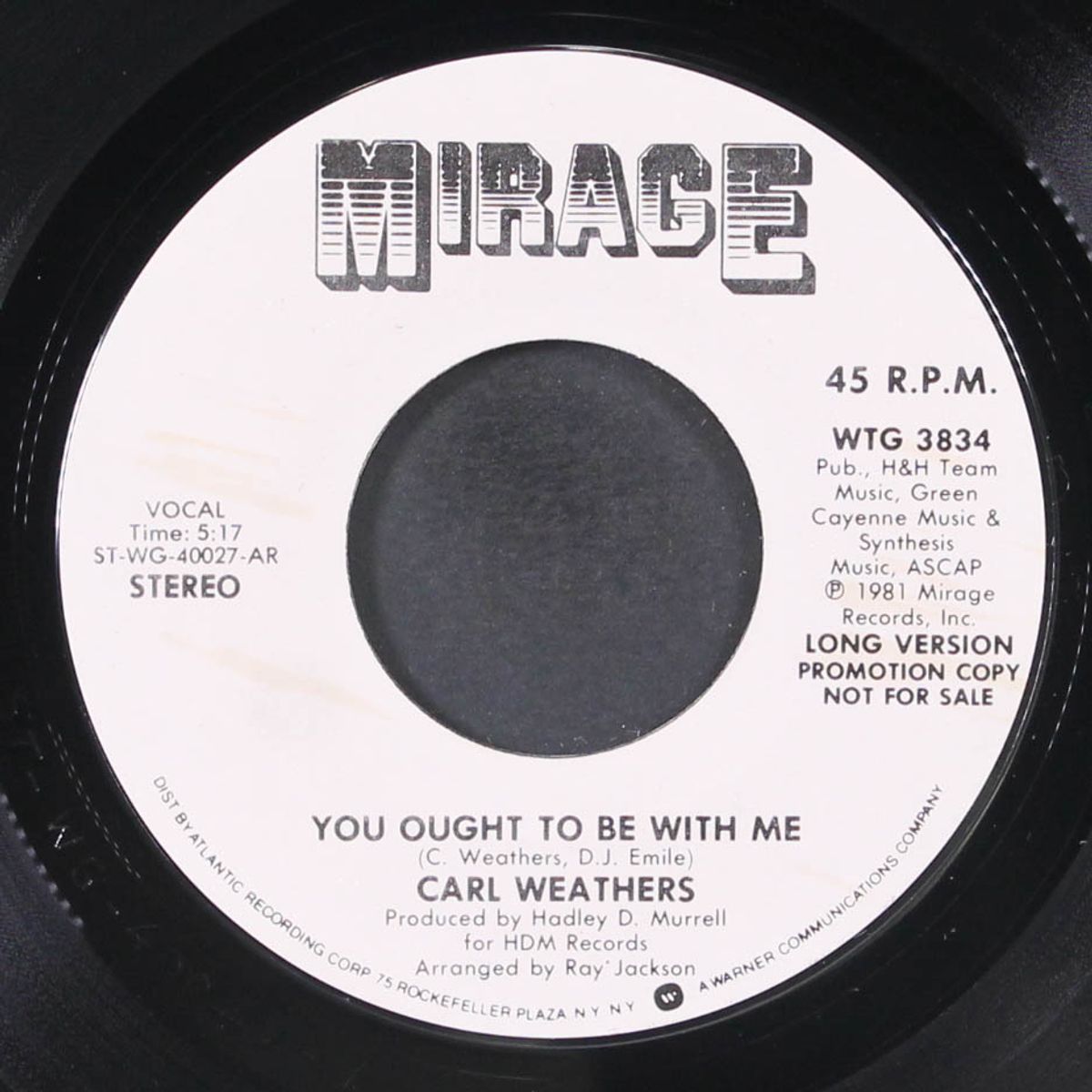 you ought to be with me / short by CARL WEATHERS