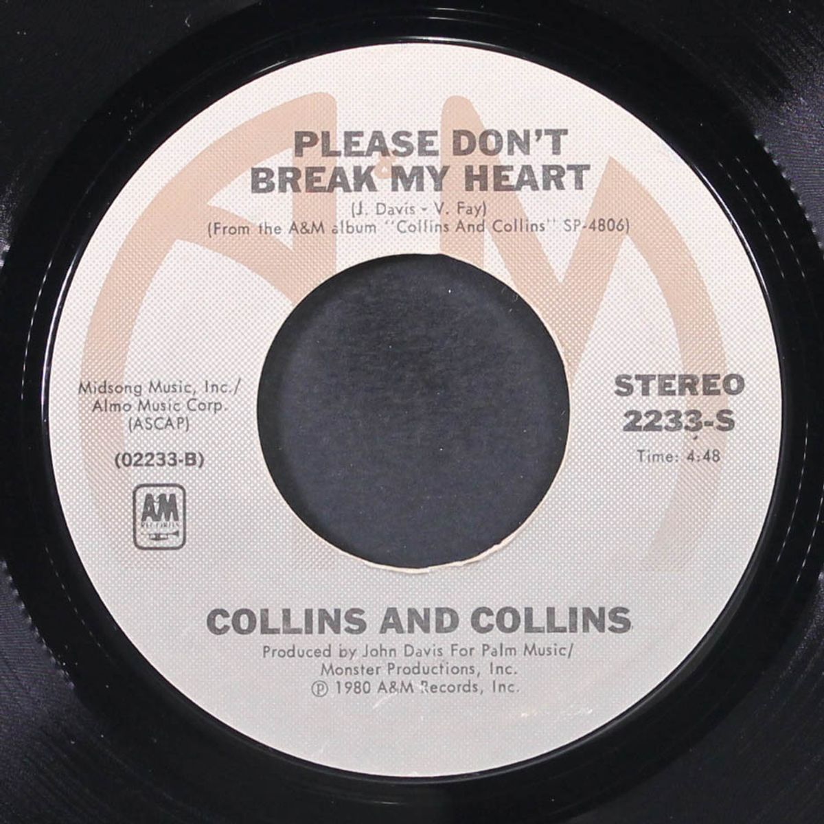 top of the stairs / please don't break my heart by COLLINS AND COLLINS