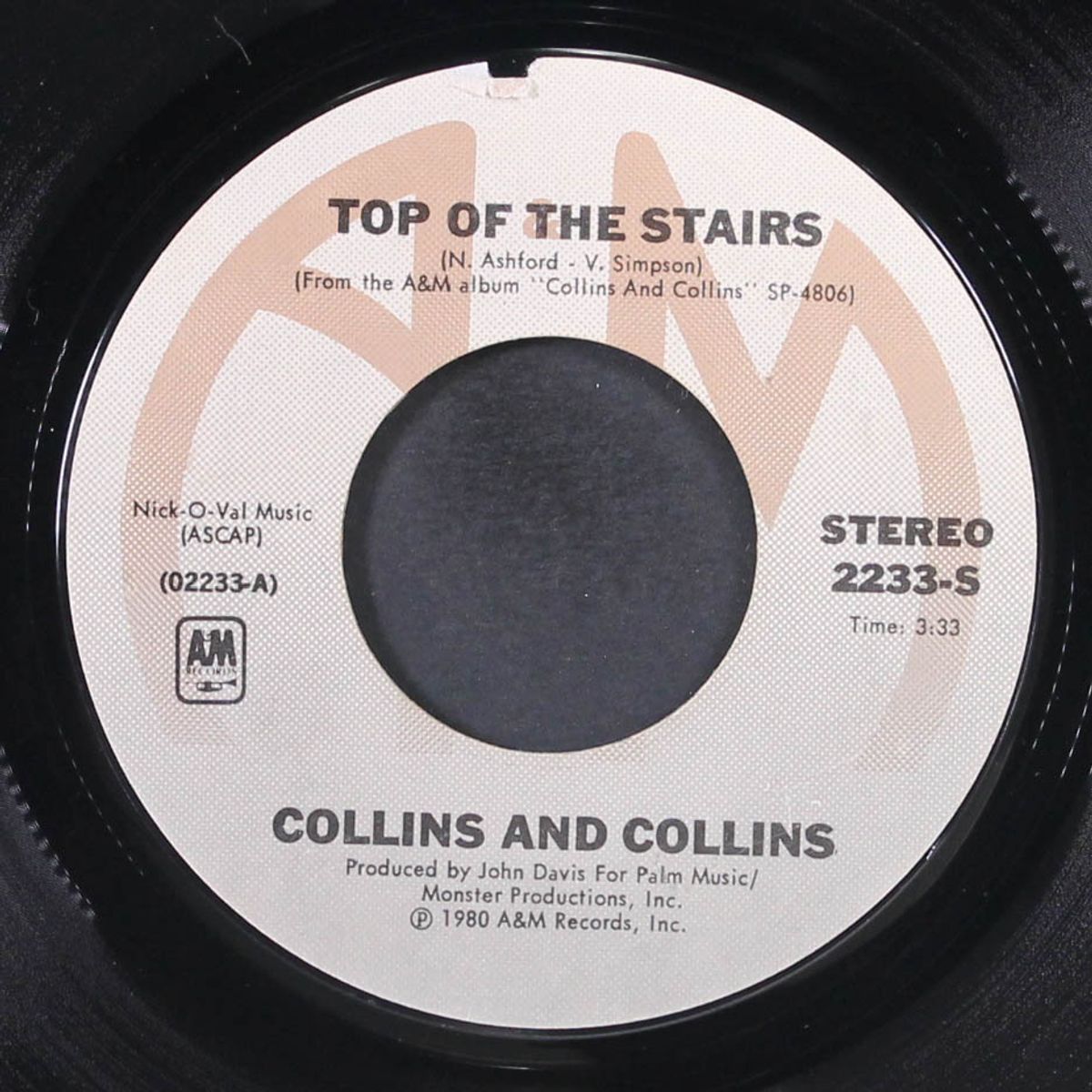 top of the stairs / please don't break my heart by COLLINS AND COLLINS