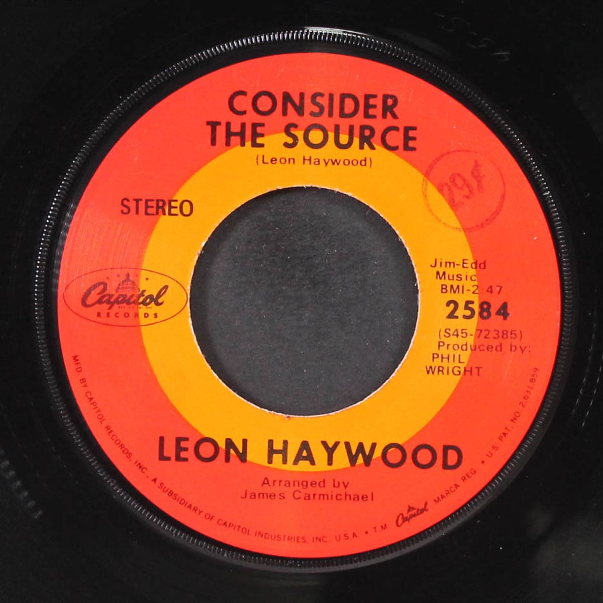just your fool / consider the source by LEON HAYWOOD