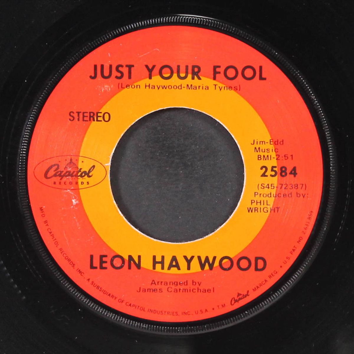 just your fool / consider the source by LEON HAYWOOD