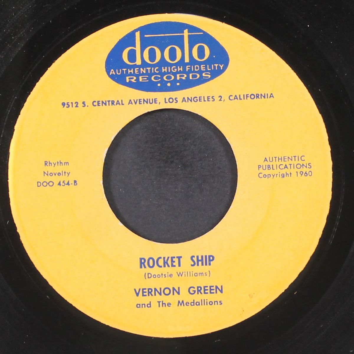 rocket ship / behind the door by VERNON GREEN & MEDALLIONS
