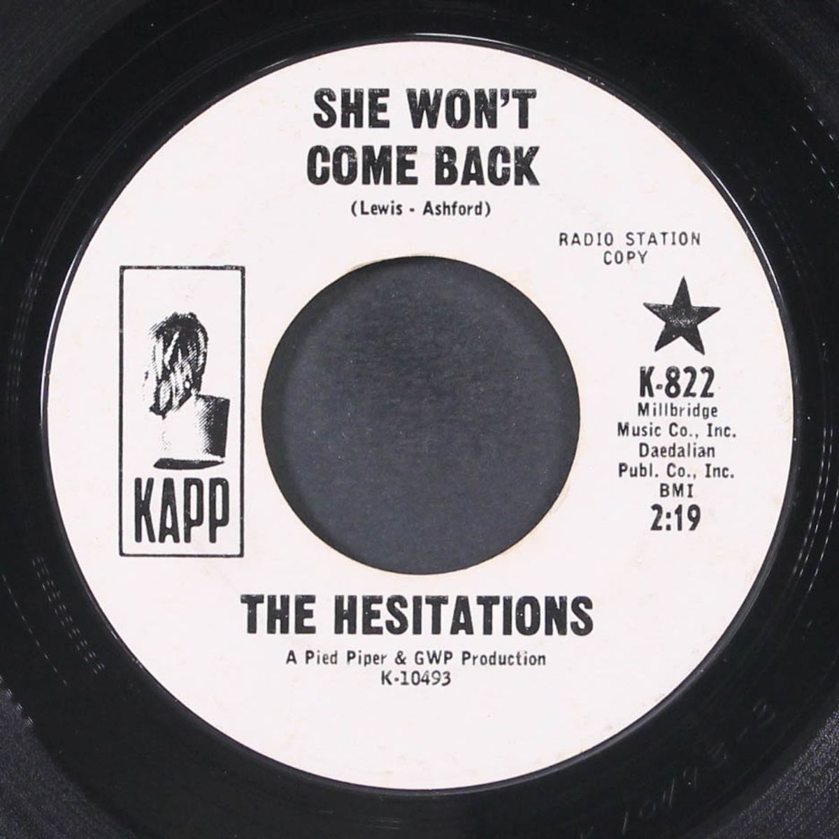 she won't come back / i'll be right there by HESITATIONS