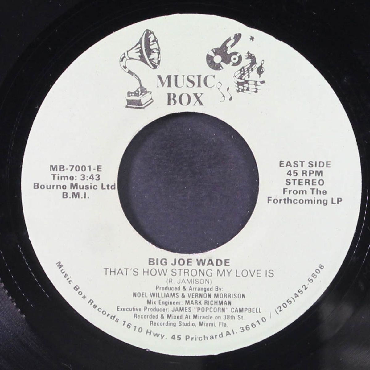 that's how strong my love is / when somethin' wrong with my baby by BIG JOE WADE