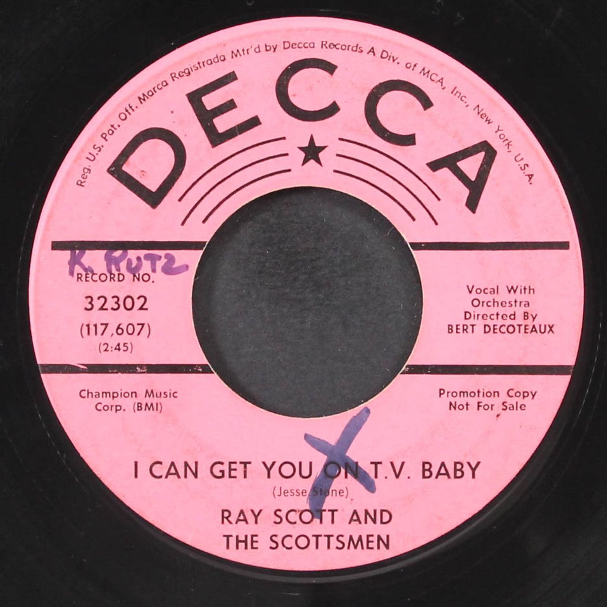 love piled on top of love / i can get you on t.v. baby by RAY SCOTT
