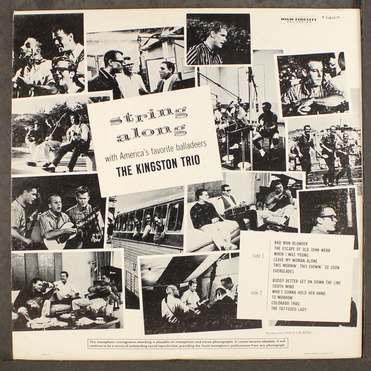 string along by KINGSTON TRIO