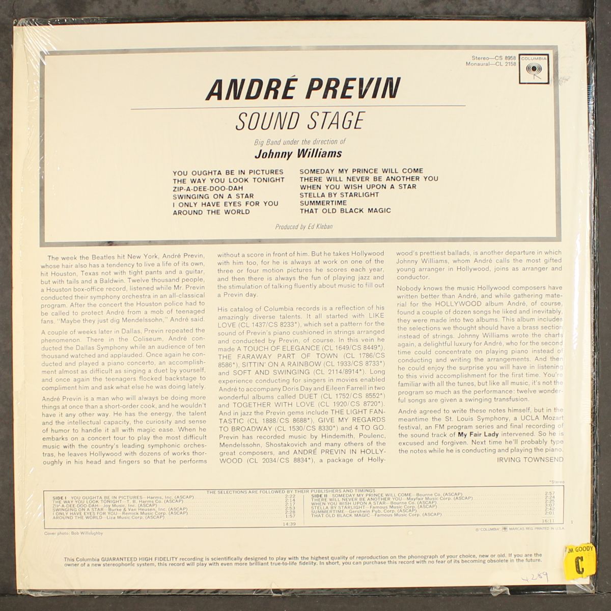 sound stage! by ANDRE PREVIN