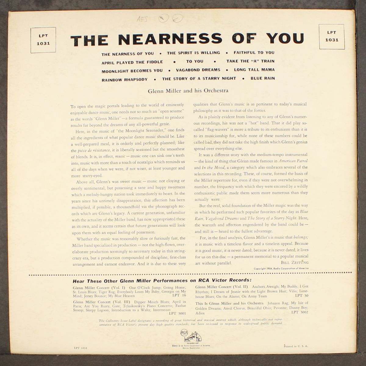 the nearness of you by GLENN MILLER