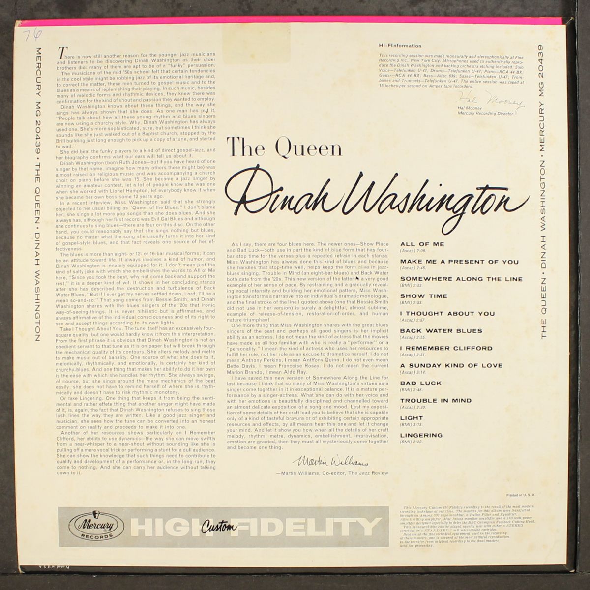 the queen! by DINAH WASHINGTON