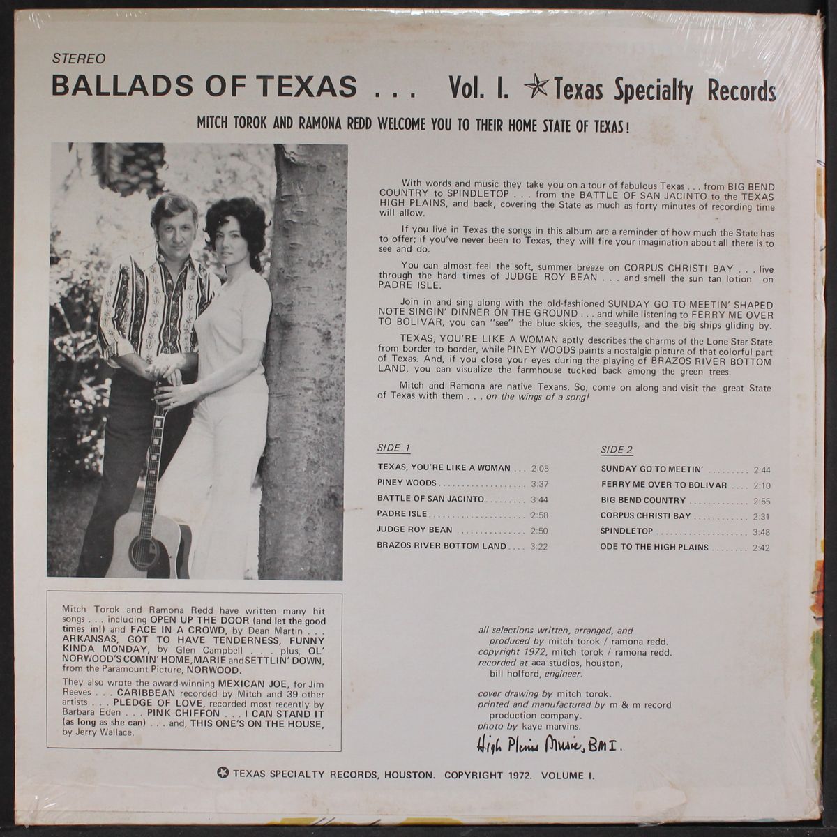 ballads of texas by MITCH TOROK & RAMONA REDD