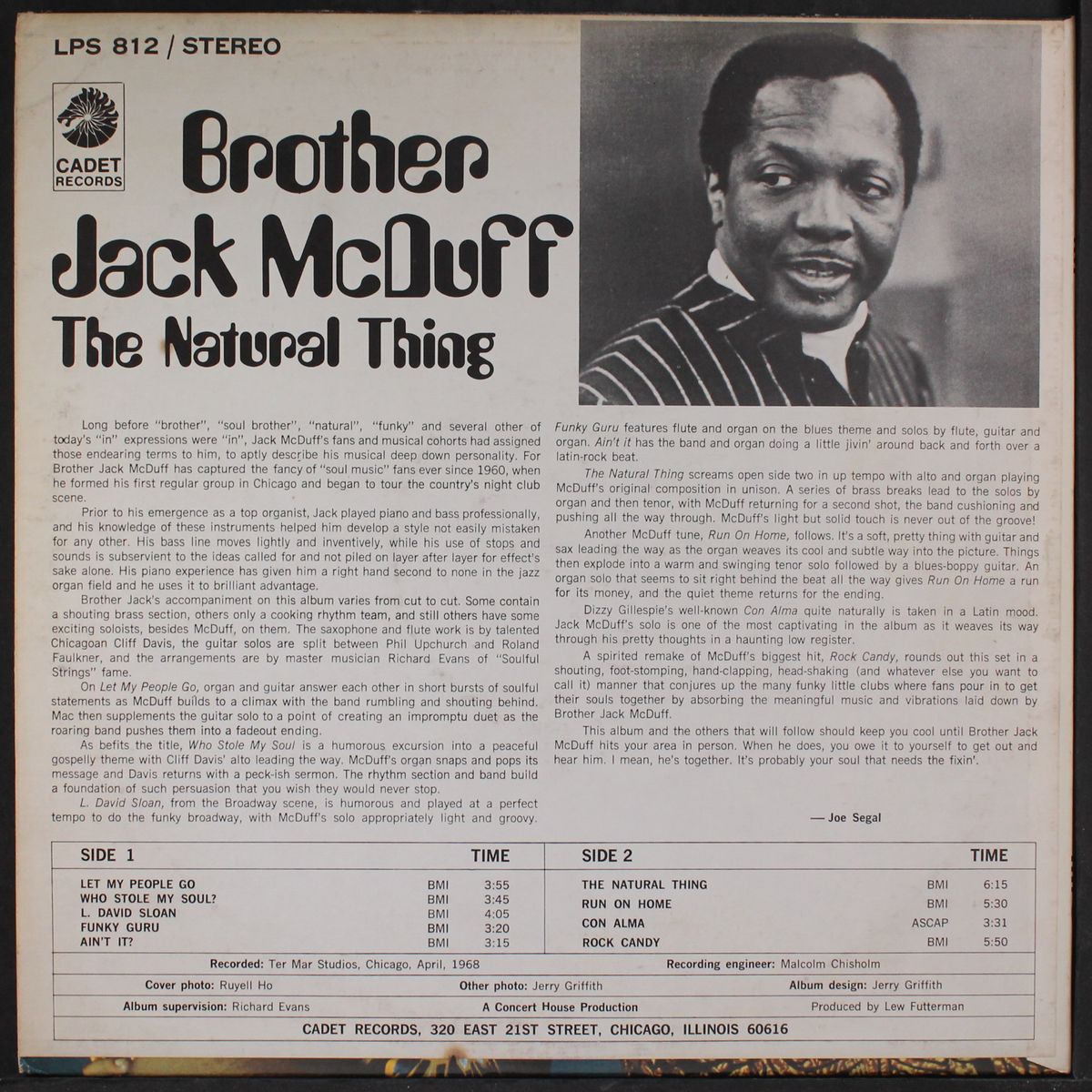 the natural thing by BROTHER JACK MCDUFF