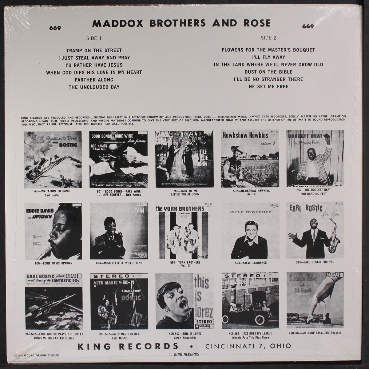 a collection of standard sacred songs by MADDOX BROTHERS & ROSE