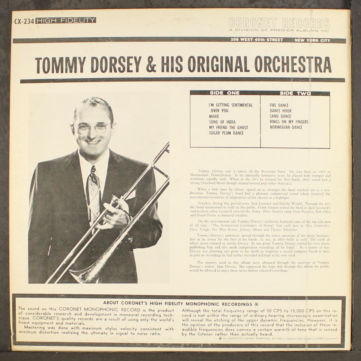 and his original orchestra by TOMMY DORSEY