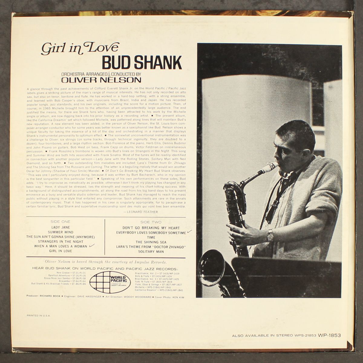 girl in love by BUD SHANK