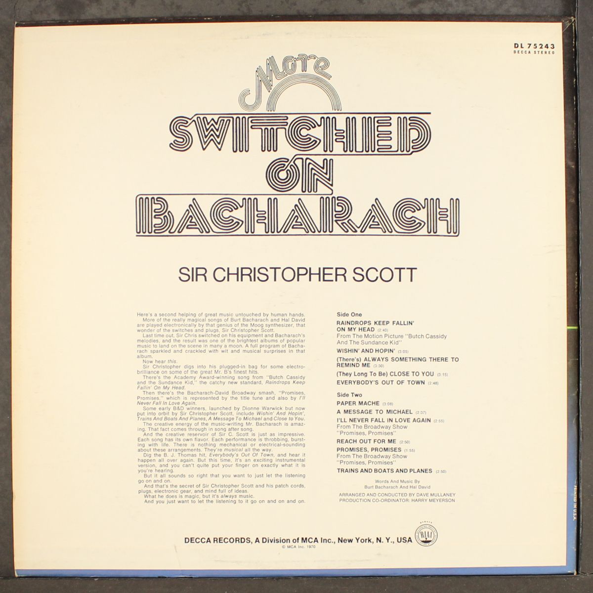 more switched-on bacharach by CHRISTOPHER SCOTT