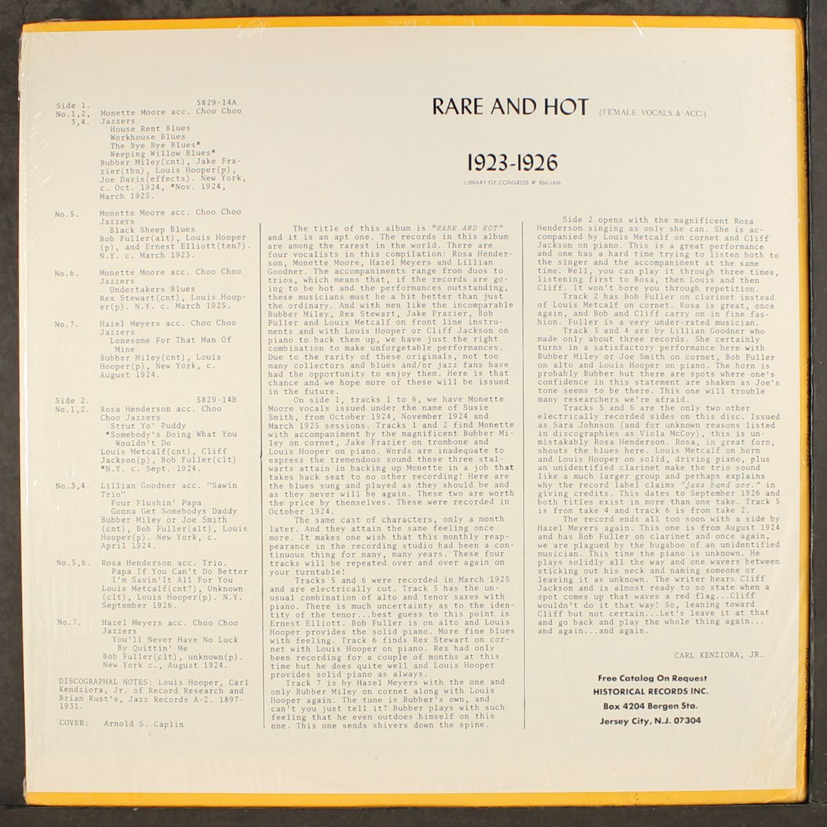 rare and hot!, 1923-1926 female vocals with accompaniment by VARIOUS