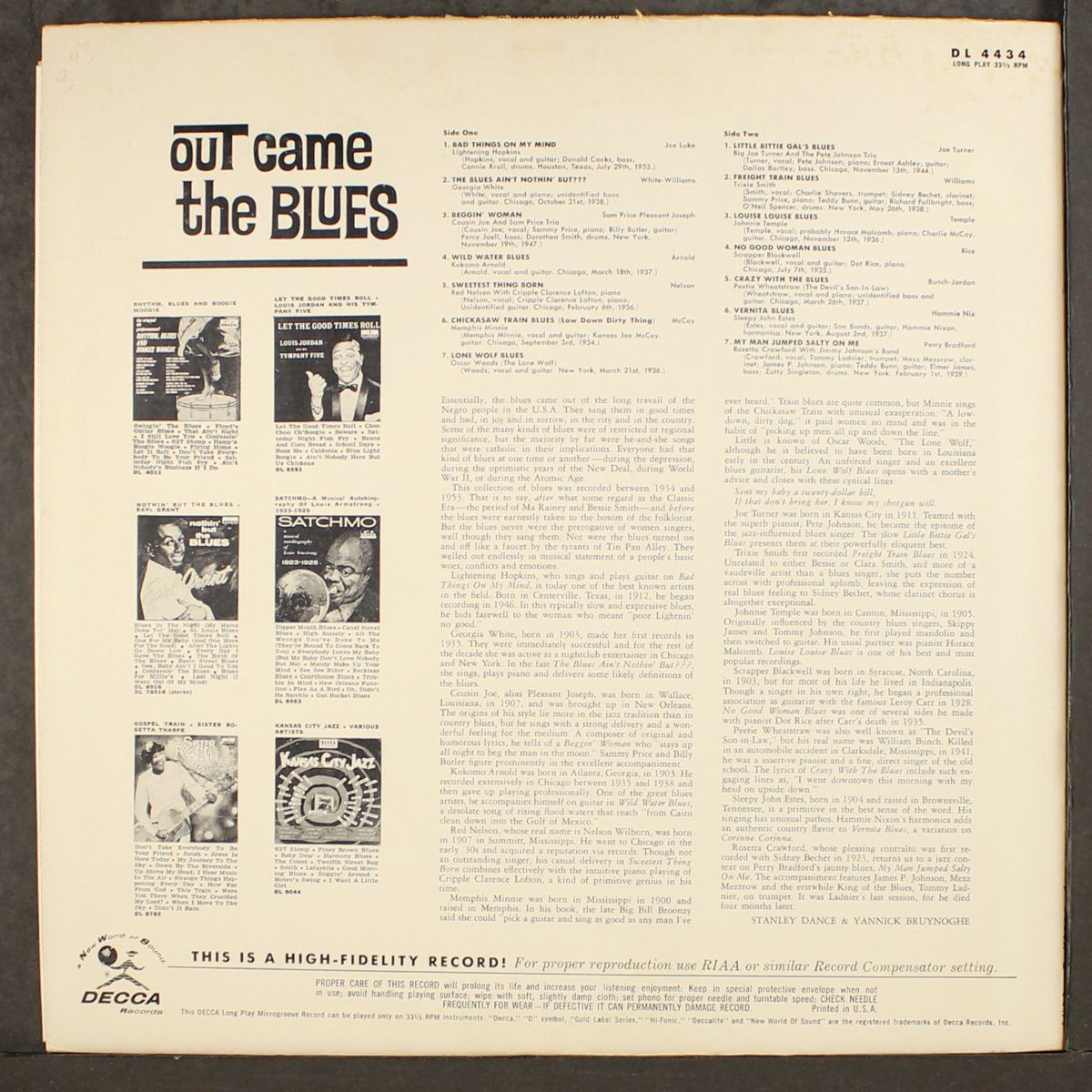 out came the blues by VARIOUS