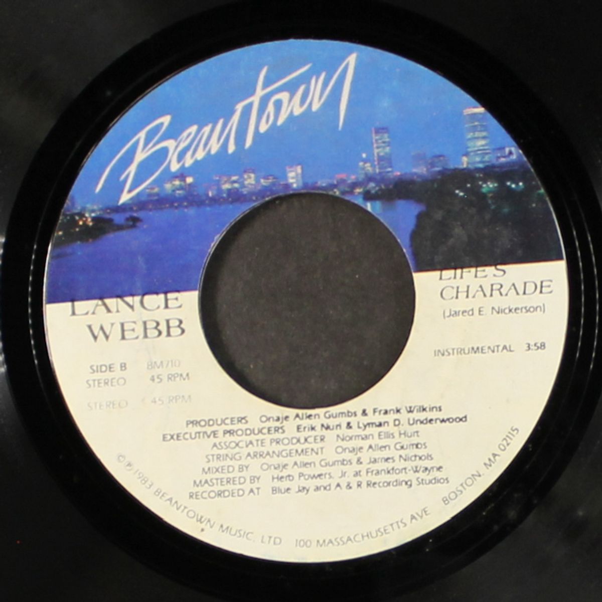 life's charade / instrumental by LANCE WEBB