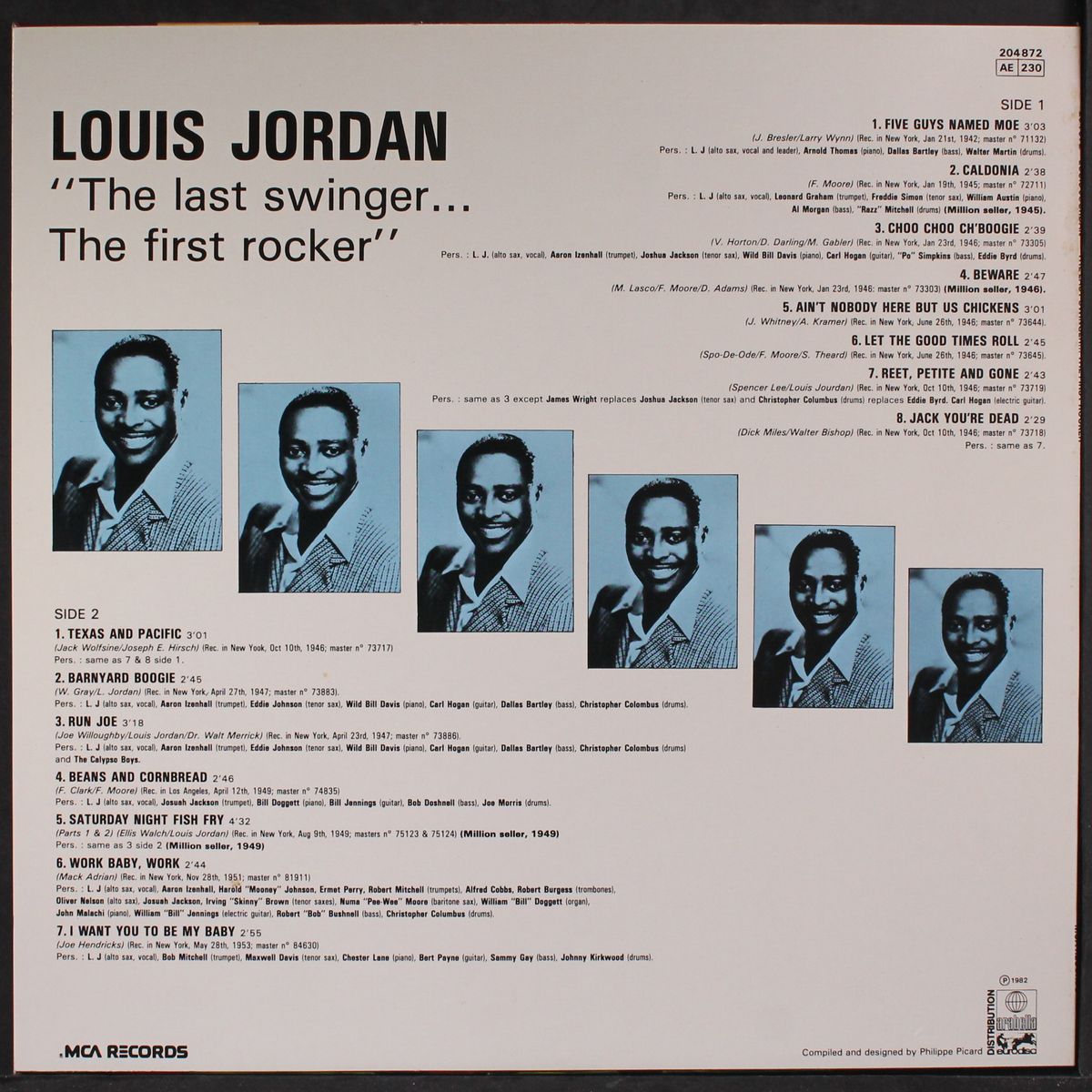 the last swinger, the first rocker by LOUIS JORDAN
