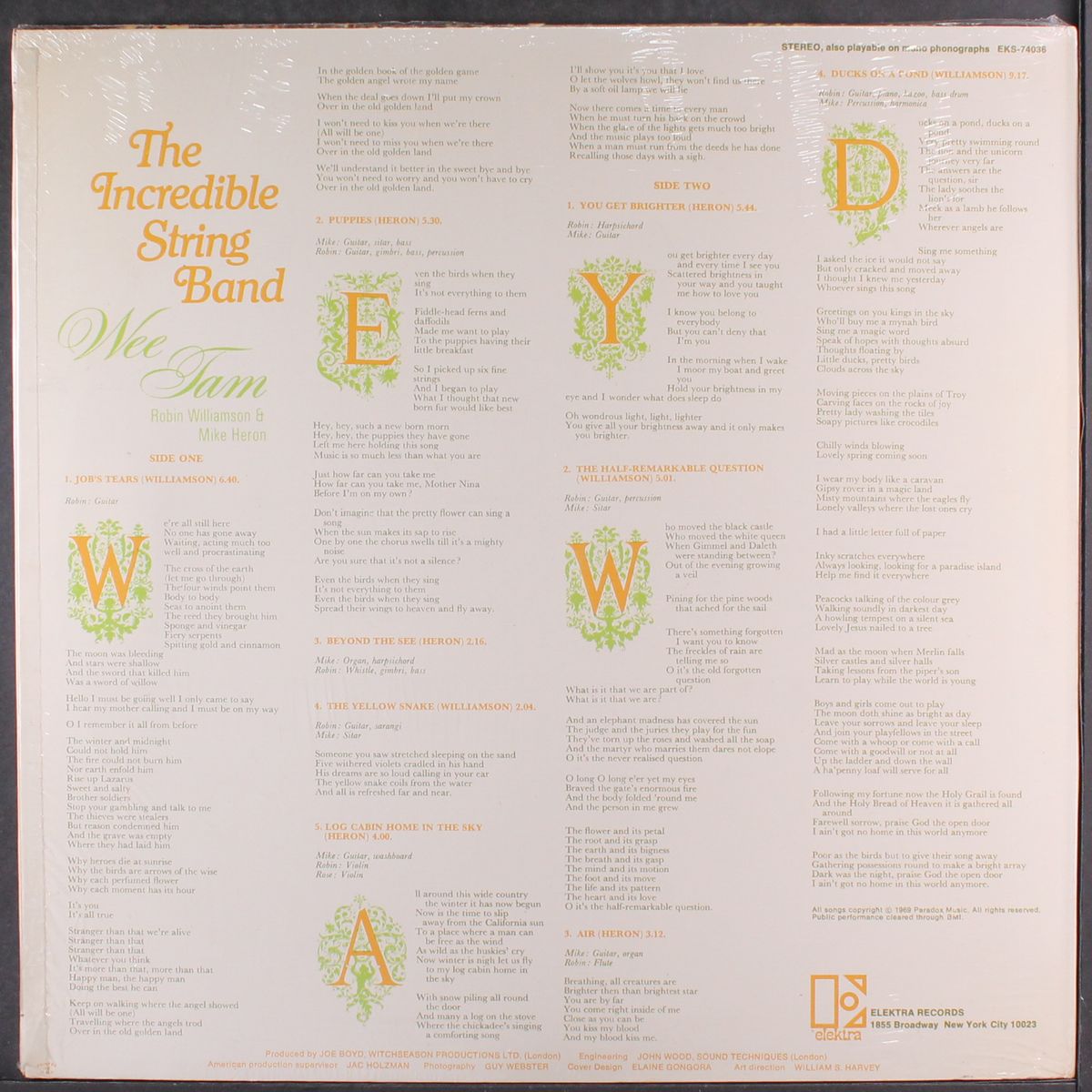 wee tam by INCREDIBLE STRING BAND