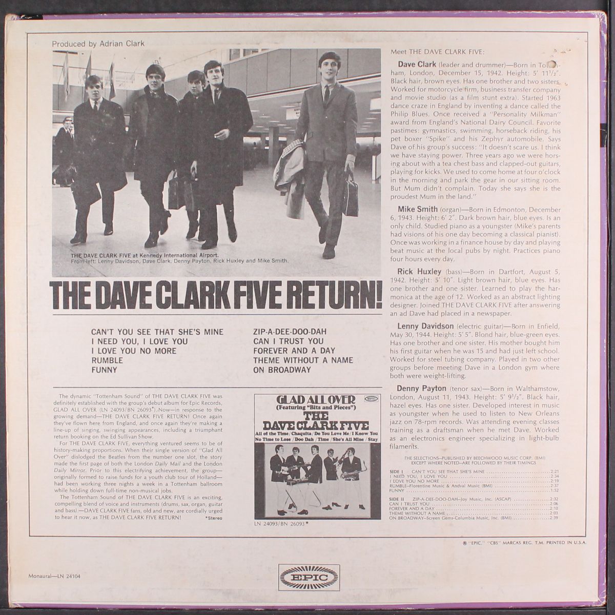 dave clark five return! by DAVE CLARK FIVE