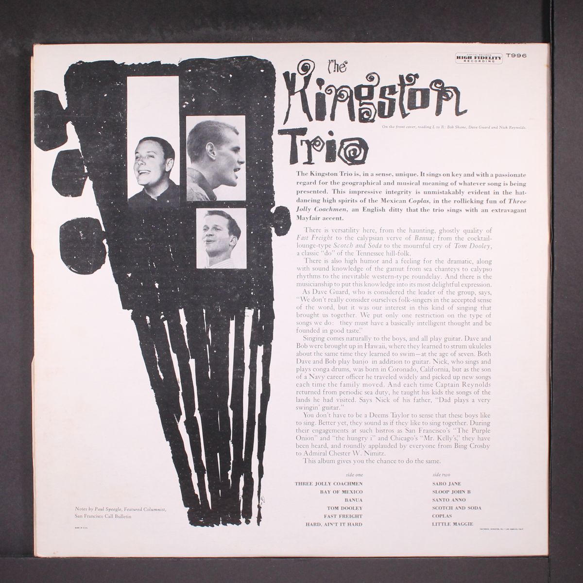the kingston trio by KINGSTON TRIO