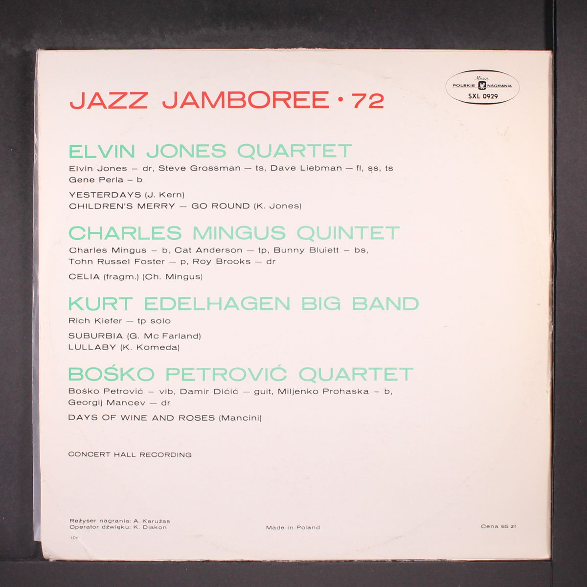 jazz jamboree 72 by VARIOUS