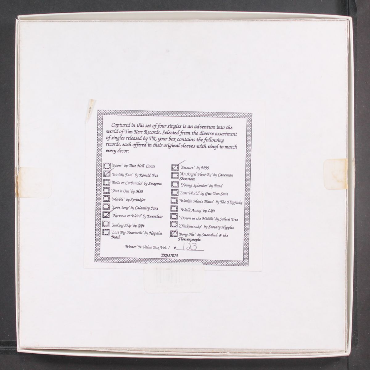 winter '94 value box, vol. 1 by VARIOUS