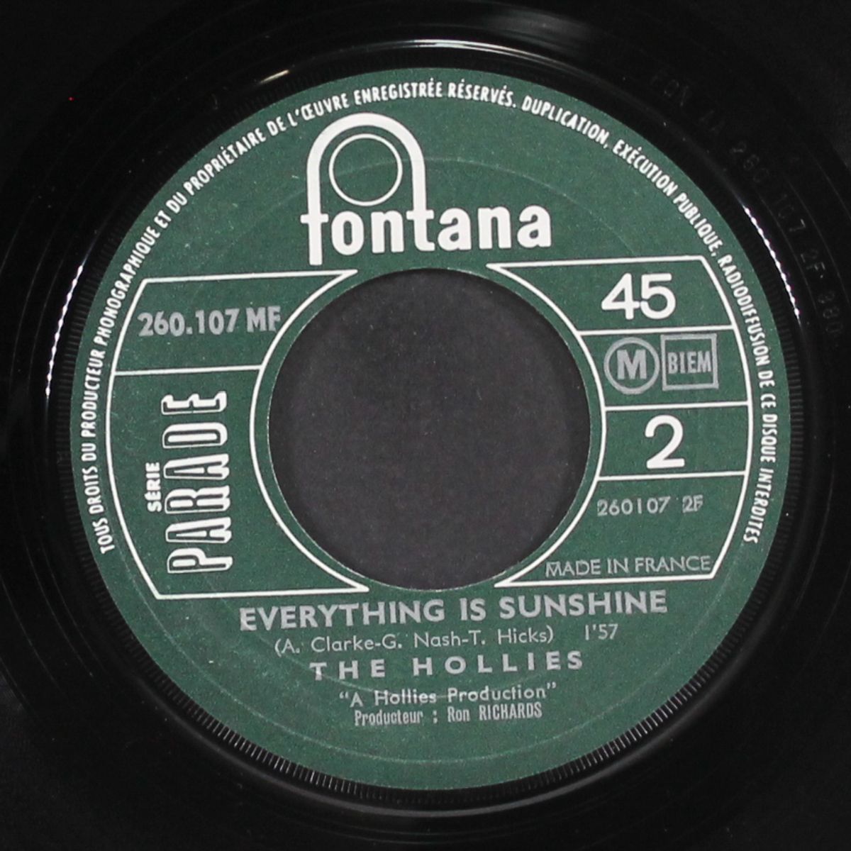 king midas in reverse / everything is sunshine by HOLLIES